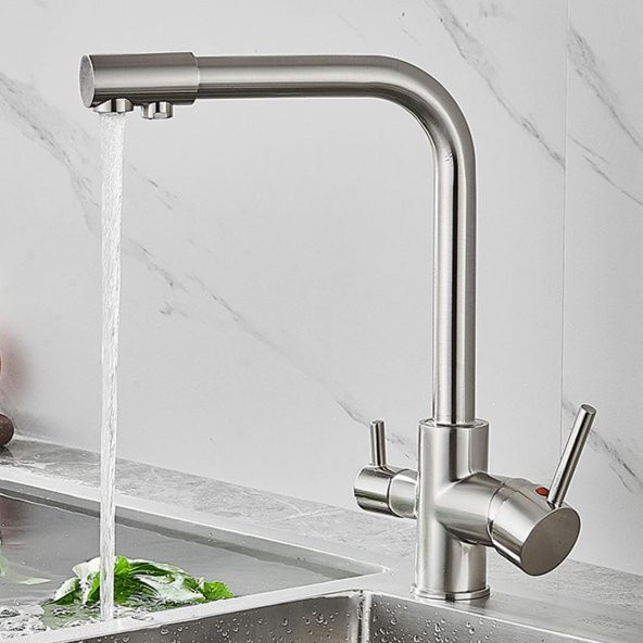 Venita İnox Arıtmalı Mutfak Bataryası 3 Yollu Dual Flow ürün görseli 1