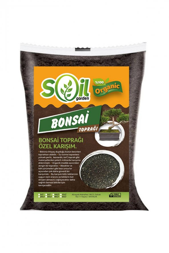 Soil Garden BONSAİ SAKSI TOPRAĞI ZENGİNLEŞTİRİLMİŞ 50 lt ürün görseli 1