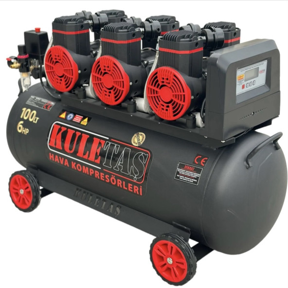 Kuletaş Premium 100 Litre Sessiz Yağsız Hava Kompresörü 6 Hp ürün görseli 1