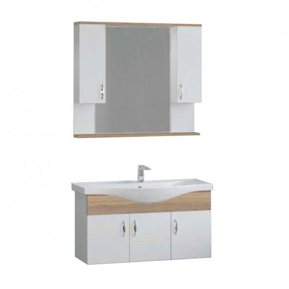 Denko Akyazı 100 cm MDF Alize Banyo Dolabı Takımı ürün görseli 1