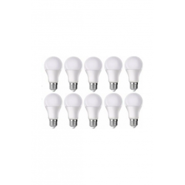 Led - 9w - Beyaz Işık - E27 - 10lu - Tasarruflu Led Ampul 9w Ampul ürün görseli 1