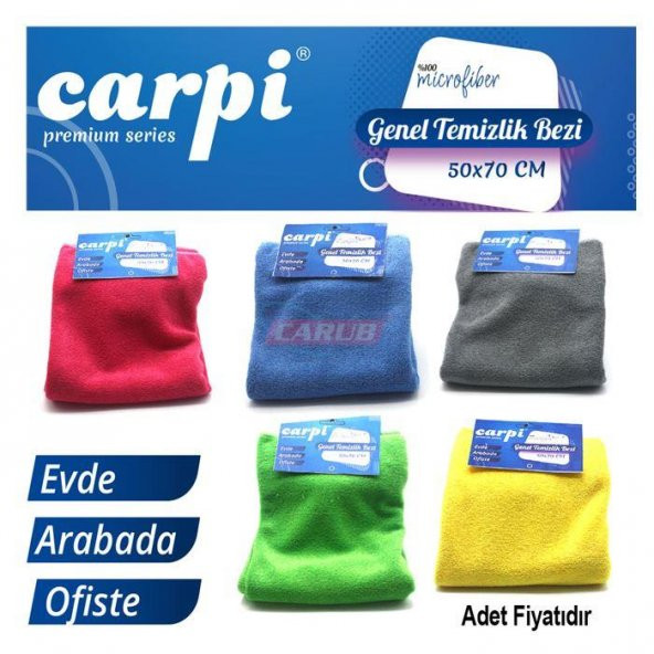 Mikrofiber Temizlik Bezi Düz Kadife 50x70 cm ürün görseli 1