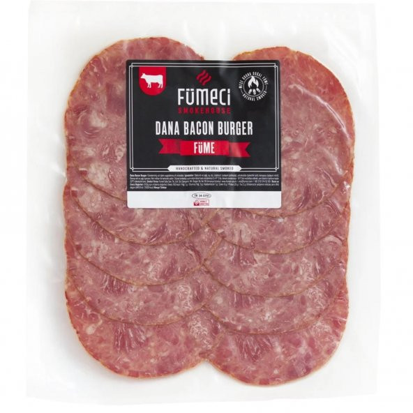 Fümeci Smokehouse %100 Dana Bacon 250 g e ürün görseli 1