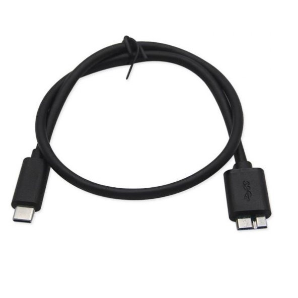 Usb Type C To Micro Usb 3.0 Taşınabilir Hdd Hard Disk Kablosu 0.5M (50cm) ürün görseli 1