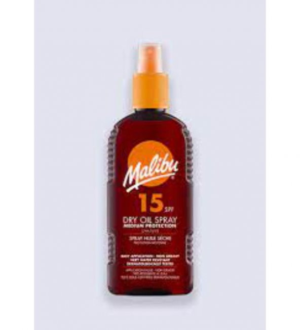 Malibu Güneş Koruyucu Dry Oil Bronzlaştırıcı Sprey SPF15 200ml ürün görseli 1