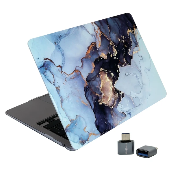 Huawei Kılıf Matebook D15 Kılıf (2019-2020-2021-2022 Yılı) ile Uyumlu Koruyucu Kılıf Marble14NL ürün görseli 1