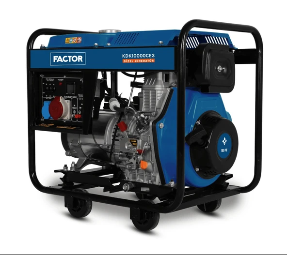 Factor Kdk10000ce3 9.4 Kva İpli Marşlı Dizel Jeneratör 380V ürün görseli 1