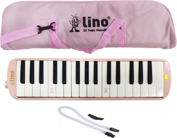Lino Melodika 32 Tuşlu Bez Çanta Pastel Pembe ürün görseli 1