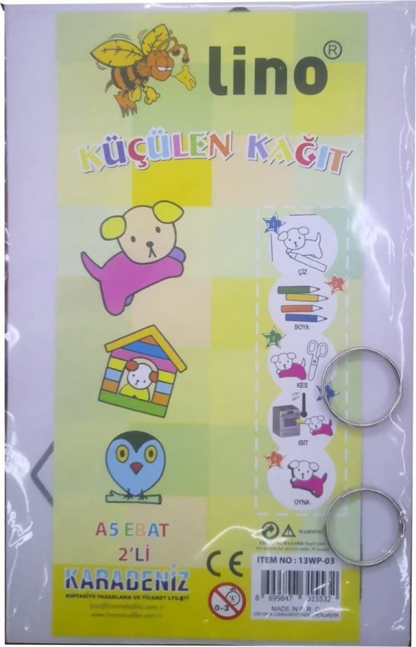Lino A5 Küçülen Kağıt + Anahtarlık 2li ürün görseli 1