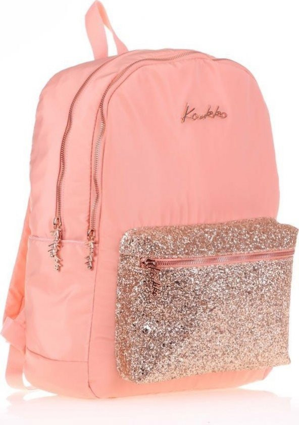 Kaukko Bright Sırt Çantası Taşlı Somon K1520 ürün görseli 1