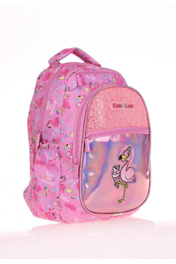 Kaukko Kids&love Sırt Çantası (aynalı-taşlı Flamingo) ürün görseli 1