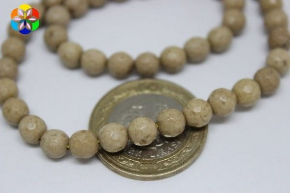 Jasper Taşı Faset Kesim 6mm/adet (9888-1) ürün görseli 1