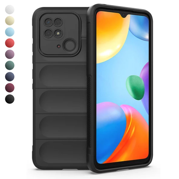 Xiaomi Redmi 10C / Poco C40 Kılıf Optimum Lens Çerçeveli Silikon Kapak ürün görseli 1