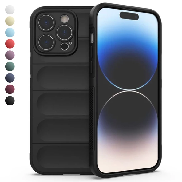 iPhone 14 Pro Max Kılıf Optimum Lens Çerçeveli Silikon Kapak ürün görseli 1