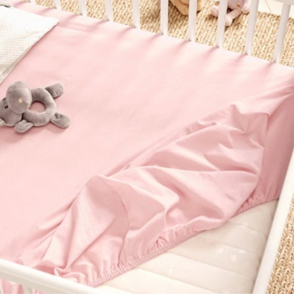 Sevi Bebe Süprem Çarşaf  Pembe - Resim 3
