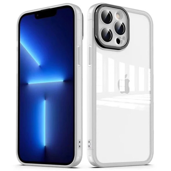 Apple iPhone 13 Pro Kılıf Kamera Korumalı Transparan Zore Post Kılıf ürün görseli 1