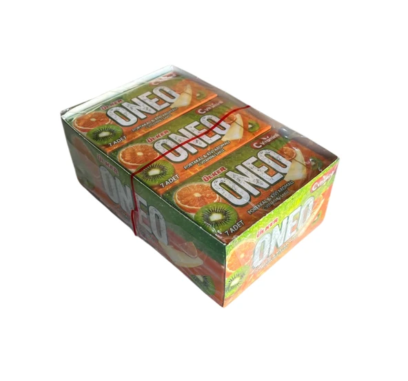 Ülker Oneo Cüzdan Portakal Kivi ve C Vitaminli Sakız 14 Gr 27 Ad ürün görseli 1