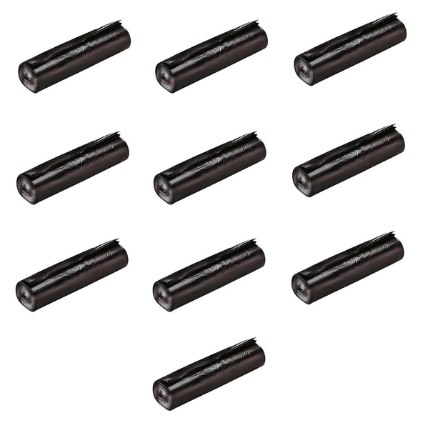GNR Endüstriyel Battal Çöp Torbası Poşeti - 2 Kat - Siyah - 300 Gr. - 75x90 Cm. -10 Adetlik 10 Rulo ürün görseli 1