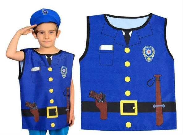 POLİS KOSTÜMÜ BASKLI ürün görseli 1