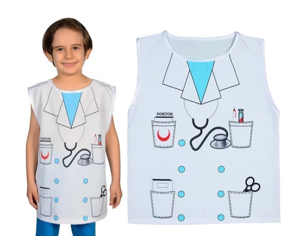 DOKTOR KOSTÜMÜ BASKILI ürün görseli 1