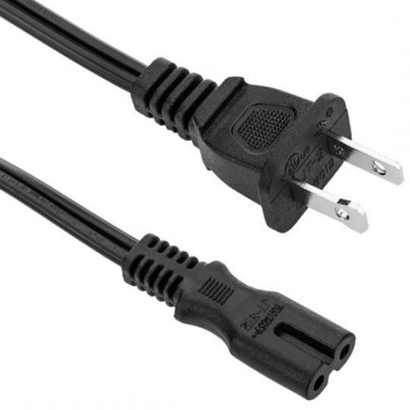 Amerikan Fişli Teyp Kablosu 2 pin 1.5 metre ürün görseli 1