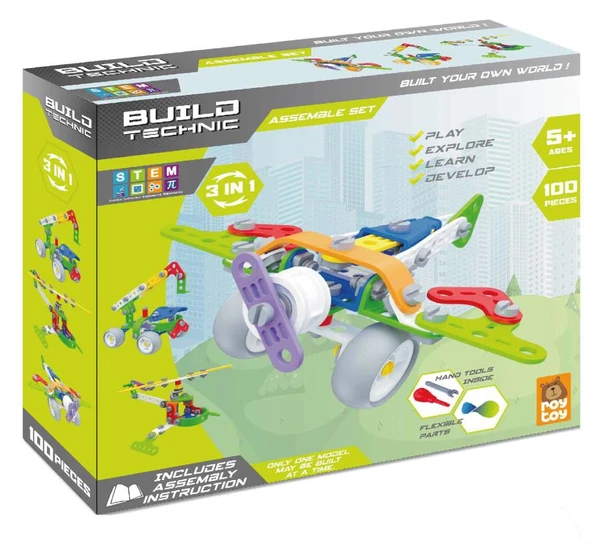BUILD TECHNIC 3 IN 1 100 PARÇA ürün görseli 1