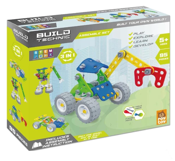 BUILD TECHNIC 3 IN 1 95 PARÇA ürün görseli 1