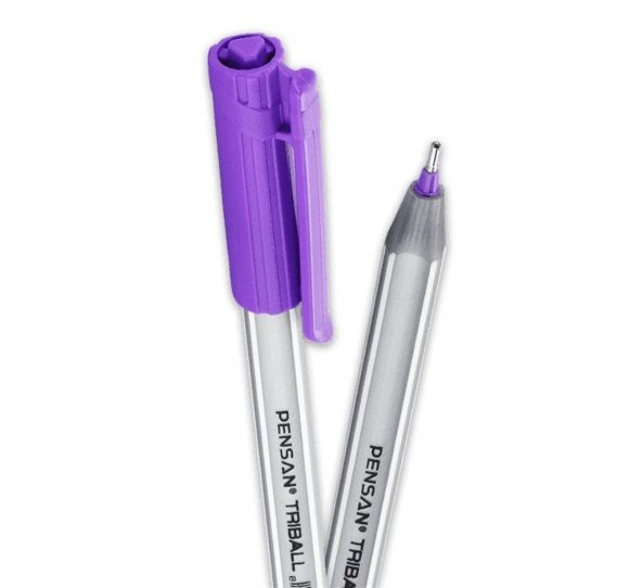 PENSAN TUKENMEZ KALEM TRIBALL VIOLET MOR TEKLI ürün görseli 1