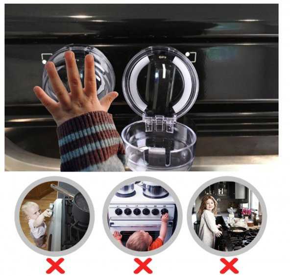 Miny Baby Ocak/Fırın Gaz Düğmesi Güvenlik Kapağı 4 Adet ürün görseli 1