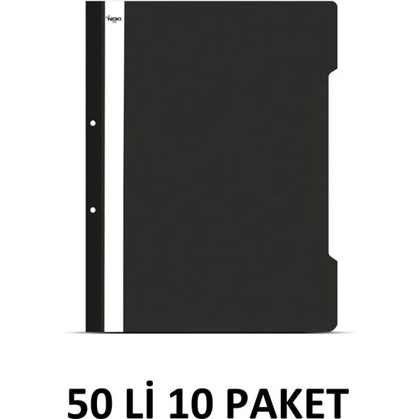 Noki Eco Telli Dosya 500'LÜ Siyah ürün görseli 1