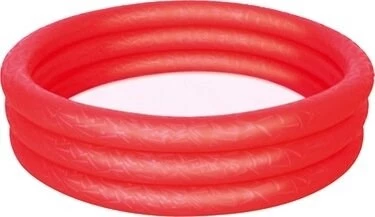 Bestway 3 Halkalı Kırmızı Yuvarlak Havuz 122X25CM - Kırmızı ürün görseli 1