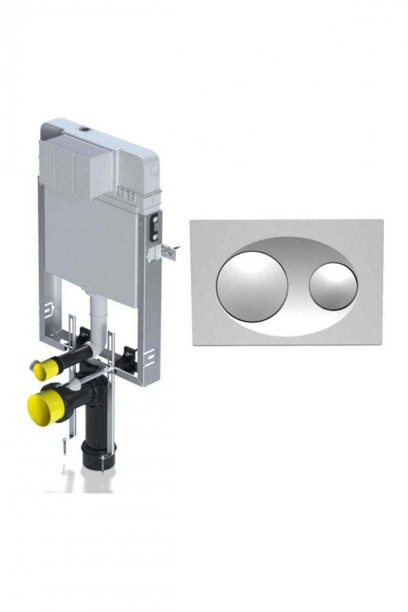 Eca Serel Gömme Rezervuar Smooth T020111bk40 - P40-0180v2 Mat Krom Panel ürün görseli 1