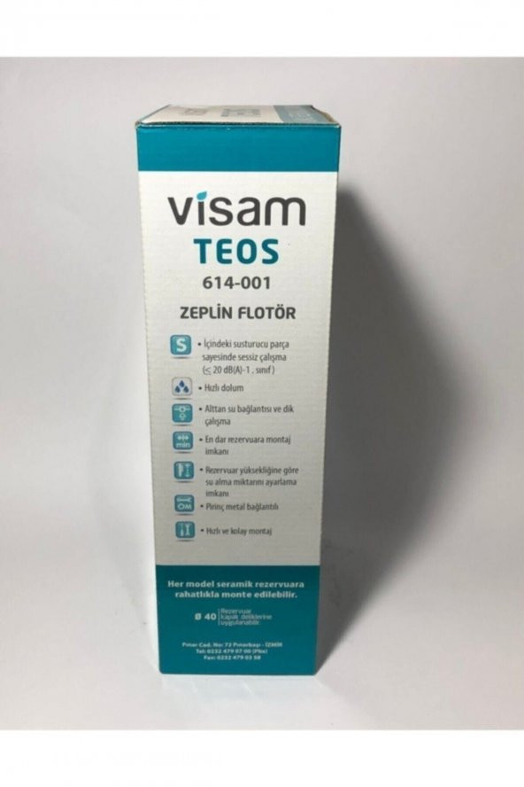 Visam Teos Basmalı Klozet Rezervuar Iç Takımı - Resim 4