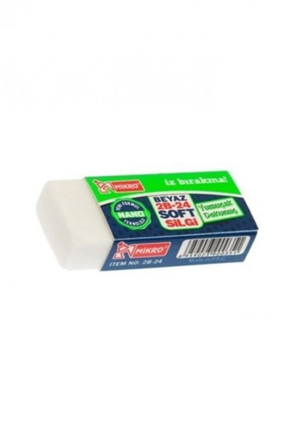 MIKRO NANO SILGI  2B-30 BEYAZ 1 LI ürün görseli 1