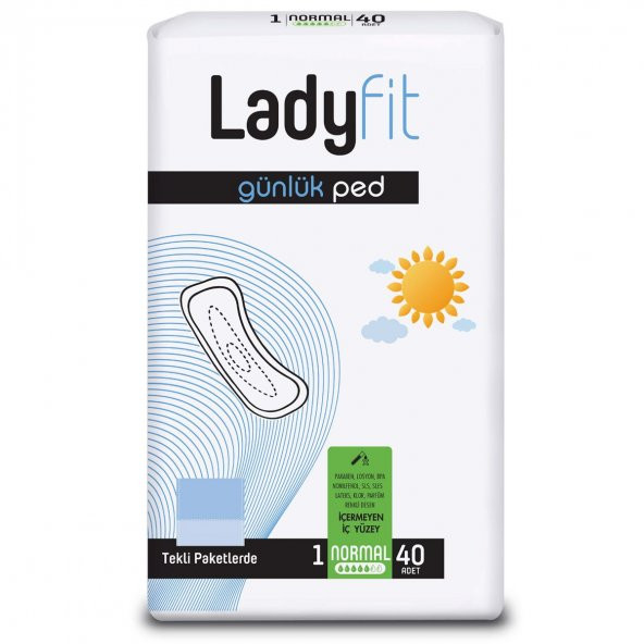 Ladyfit Günlük Ped Normal 40x2 80 Adet - Resim 2