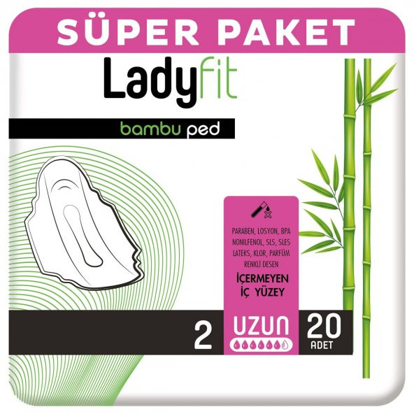 Ladyfit Bambu Uzun Ped 20x4 80 Adet ürün görseli 1