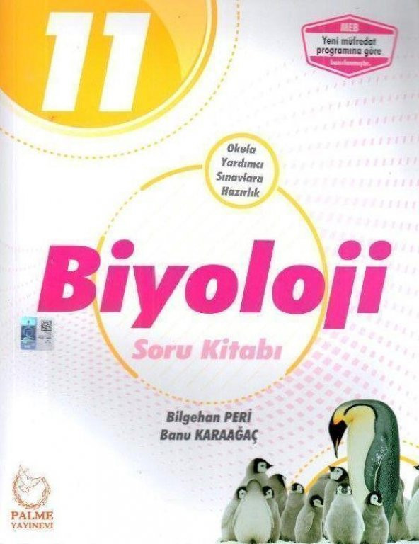 11.Sınıf Biyoloji Soru Kitabı Palme Yayınları ürün görseli 1
