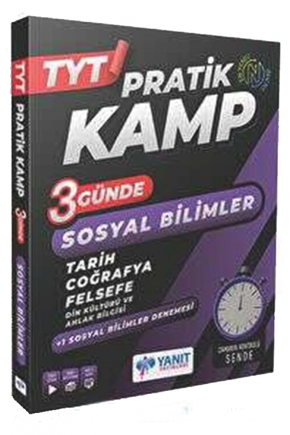 TYT 3 Günde Sosyal Bilimler Pratik Kamp Yanıt Yayınları ürün görseli 1