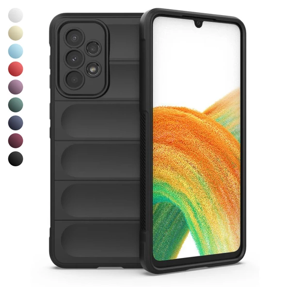 Samsung Galaxy A33 5G Kılıf Optimum Lens Çerçeveli Silikon Kapak ürün görseli 1
