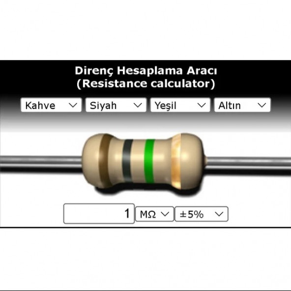 OEM 1 Mr (Miliohm) Direnç ürün görseli 1