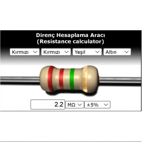 OEM 2.2 Mr (Miliohm) Direnç ürün görseli 1