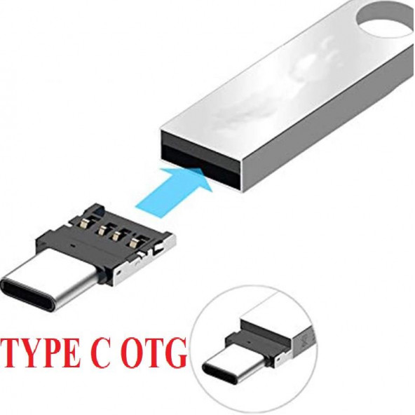 Type C To Usb Çevirici Mini Dönüştürücü Adaptör - Resim 2