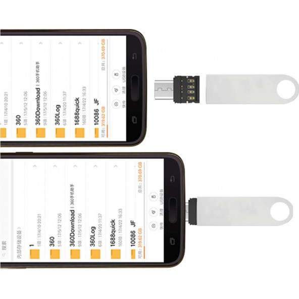 Type C To Usb Çevirici Mini Dönüştürücü Adaptör - Resim 4