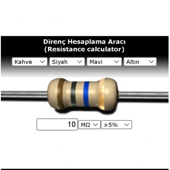 OEM 10 Mr (Miliohm) Direnç ürün görseli 1