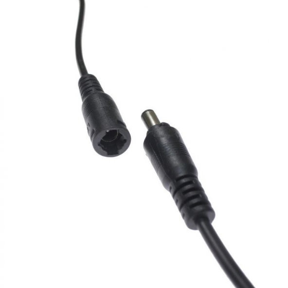10cm Kablolu DC Barrel Soket Takımı - Siyah ürün görseli 1