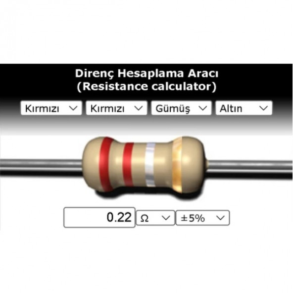 OEM 0.22 R (Ohm) Direnç ürün görseli 1