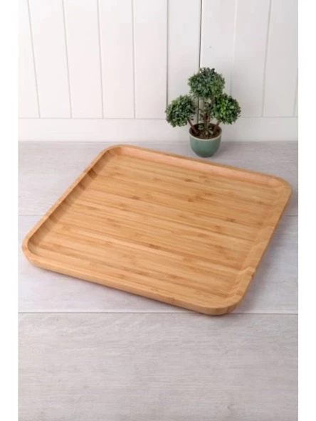 Balsa KR3030 Kare Kahverengi Bambu Tabak 30 cm ürün görseli 1