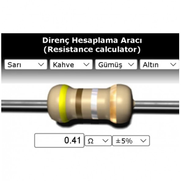 OEM 0.41 R (Ohm) Direnç ürün görseli 1