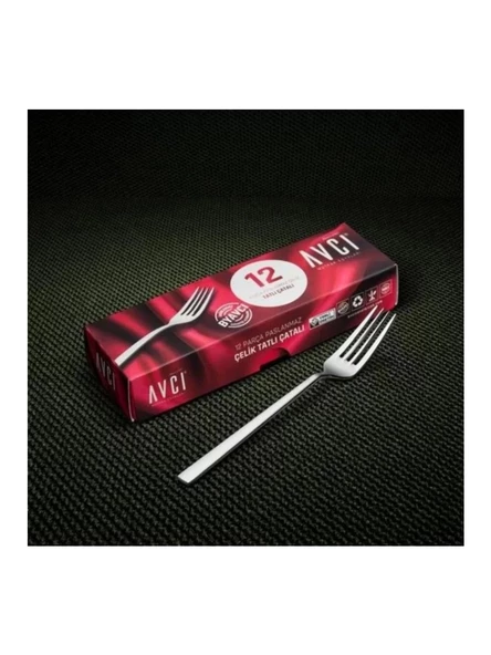 Avcı ST103 Star Tatlı Çatalı 2.5 mm 12'li ürün görseli 1