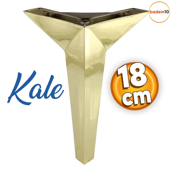 Kale Lüks Mobilya Kanepe Tv Ünitesi Koltuk Ayağı 18 Cm Altın Gold Konsol Ayakları ürün görseli 1
